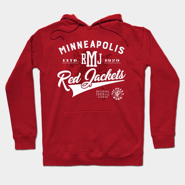 Minneapolis Red Jackets Football Hoodie by MindsparkCreative